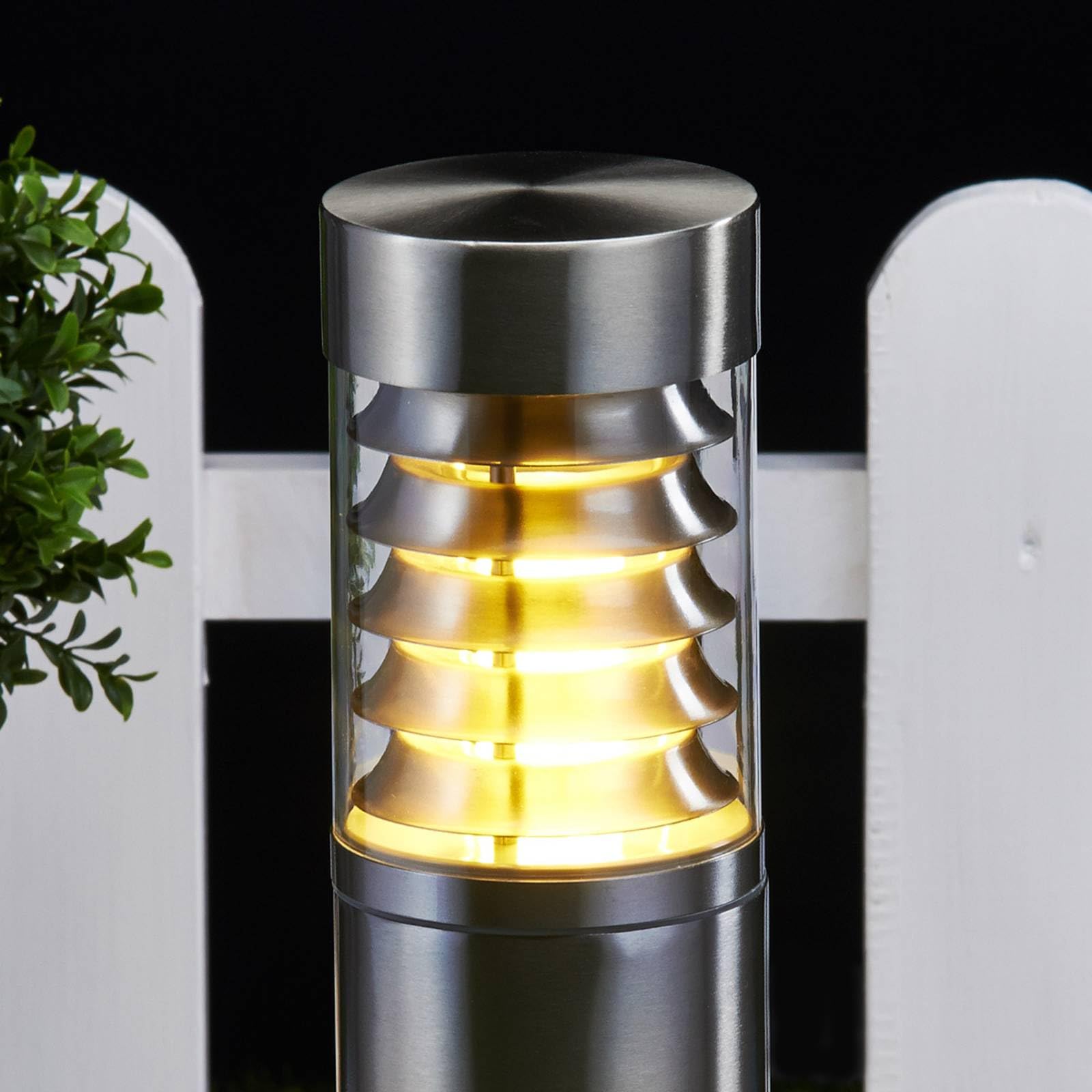 Lucande Berenike 60 Cm, Grigio Scuro, Metallo, GX53, Lampioncino, Paletto Luminoso, Lampada Da Viale Lampione 93043291