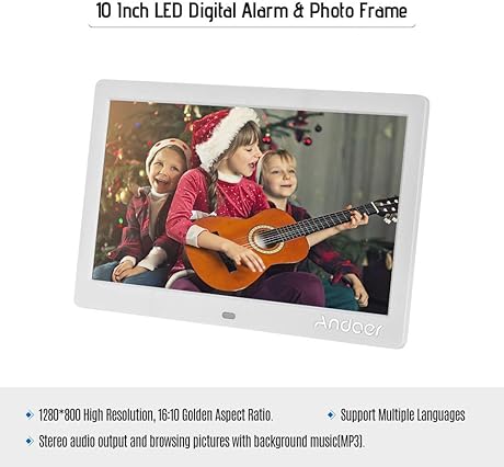 Leslaur Andoer Zoll Digital Alarm Bilderrahmen LED-Bildschirm Einfache Eletronic Fotoalbum UnterstAtzung UhrKalenderZeiteinstellungMusikFotoVideo Mit Fernbedienung WeiAY EU-Stecker Leslaur Andoer Zoll Digital Alarm Bilderrahmen LED-Bildschirm Einfache Eletronic Fotoalbum UnterstAtzung UhrKalenderZeiteinstellungMusikFotoVideo Mit Fernbedienung WeiAY EU-Stecker