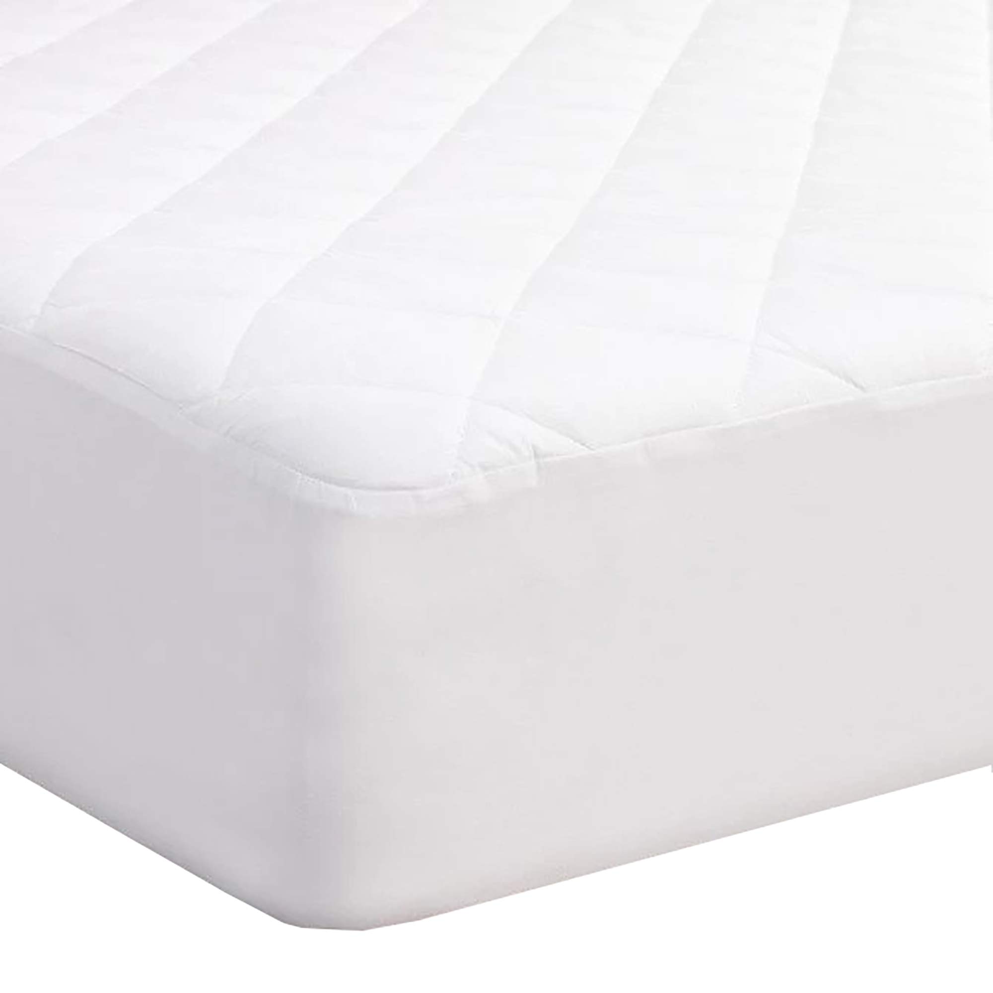 PORTER AND LAMBERT Double Mattress Protector - 135 x 190 x 30cm Approx Easy Care Diamond Luxury Quilted Cover Fitted Bedding Protector Non-Allergenic, Anti Dustmite & Absorbent