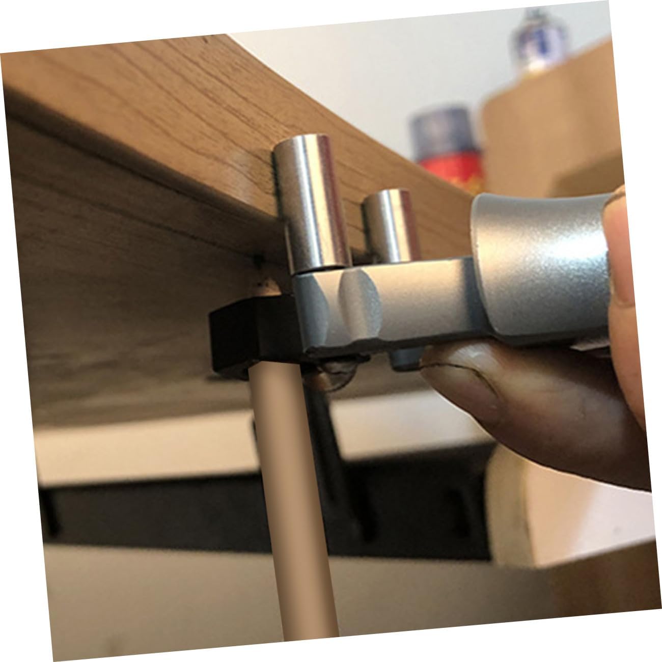 Mipcase Woodworking Marking Tool Dual-purpose Linear Arc Scriber Copper Mortise Gauge for Carpentry DIY Wood Layout and Measurement