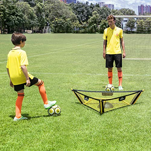 Podiumax Soccer Rebounder Net, 3 Net Triangle Design For Team Training, Easy To Assemble And Disassemble, Comes With A Bag And Stakes #TOP2