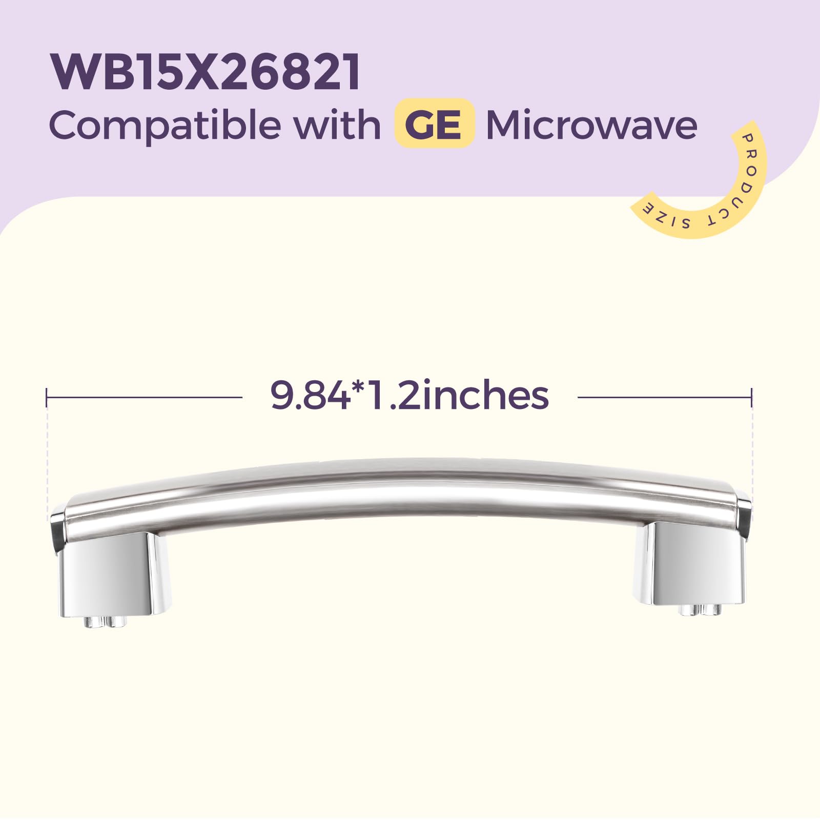 Manico Per Microonde GE Aftermarket Nero – Ricambio WB15X26821, Compatibile Con Vari Modelli - Foto 3