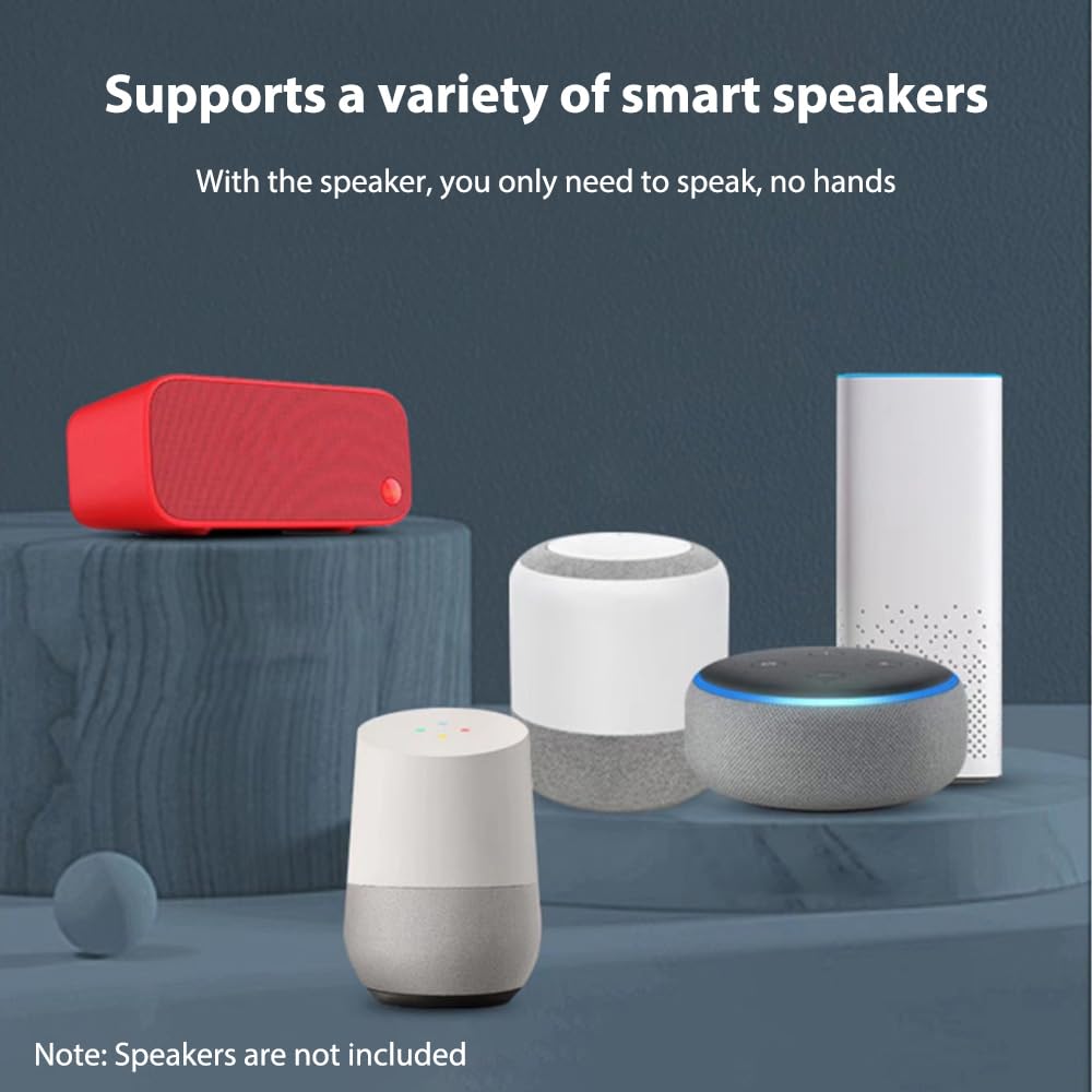 4er-Pack Smart-Lampenfassung, Glühbirnen-Adapter, App-Steuerung, Smart Home, Sprachsteuerung, E27-Glühbirnen-Adapter, Timer-Funktion und Gruppensteuerung, einfache Installation (4 Packungen)