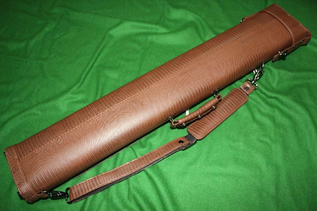 Amazon.co.jp: 高級ビリヤードキューケース 3B×5S 商品 茶クロコ型