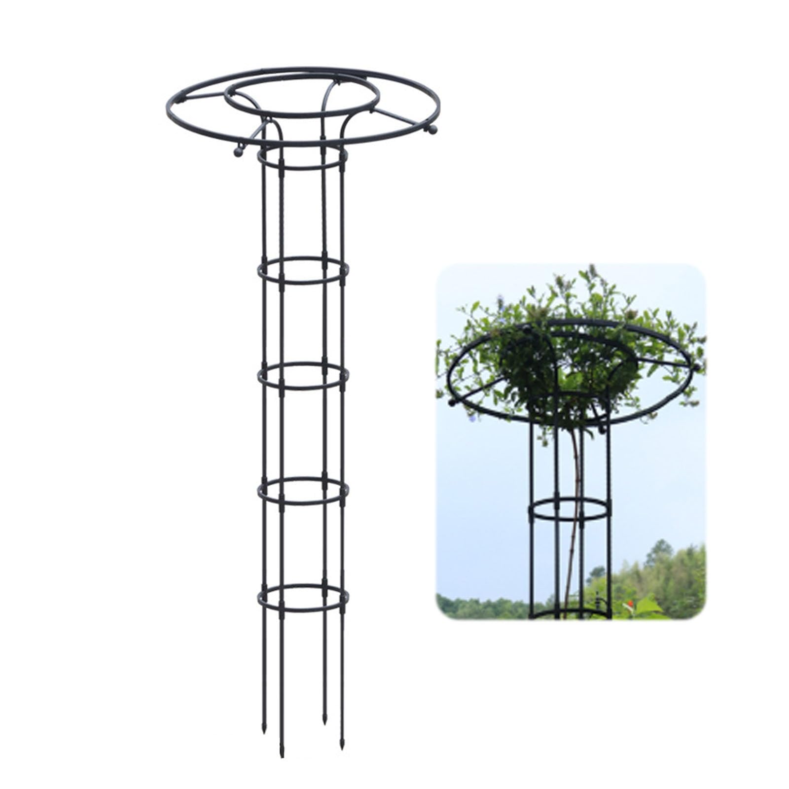 Treillis de jardin pour plantes grimpantes – Cadre haut et léger pour vignes et roses, parfait pour soutenir les plantes en pot en extérieur