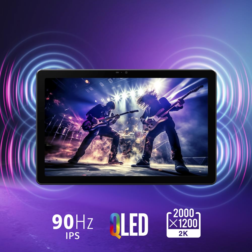 ACER Tablet Iconia Tab 11-11.6" 2K QLED Screen, Octa-Core MT8781, 8GB RAM, 256GB Storage, Android 14 OS + Custodia a portafoglio