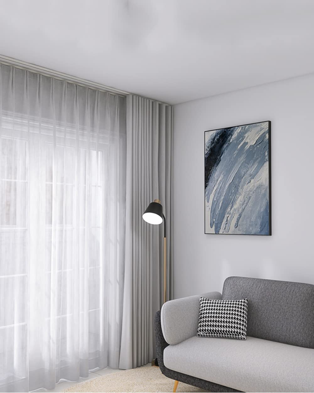 Ultra cienka szyna sufitowa 500 cm, regulowana ścianka działowa z cichymi rolkami zapewniająca prywatność w salonie, sypialni i prysznicu, czarne drążki sufitowe (1 m, 6 m)
