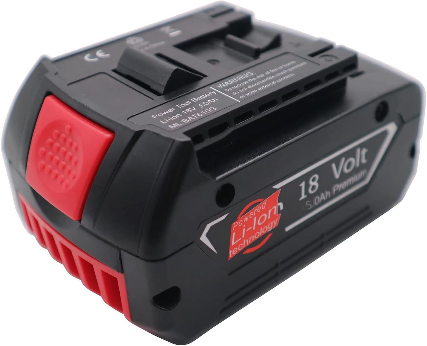 Bateria litowo-jonowa 18V 5A do narzędzi Bosch 18V, odpowiednia do bezprzewodowych baterii elektronarzędzi BAT609 BAT609G BAT610G BAT611 BAT612 BAT618 BAT618G BAT619 BAT619G CCS180B