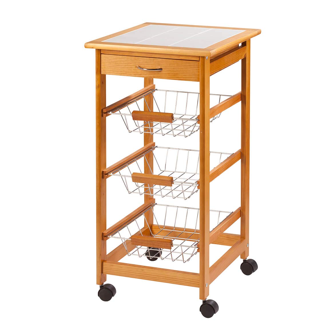 Fox Valley Traders Home Marketplace Rolling Kitchen Cart XL