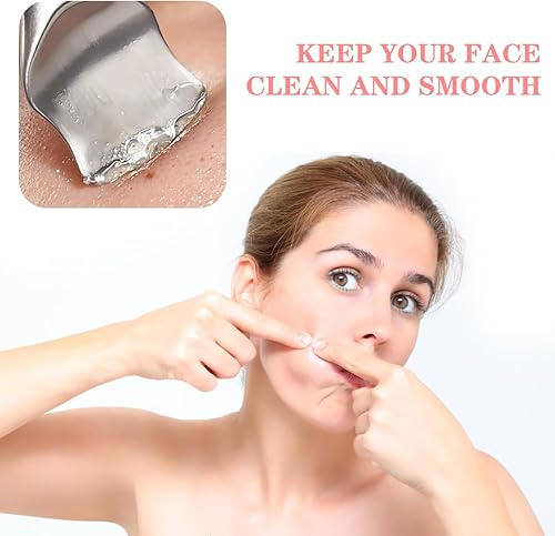 Miniatura 5 de DOERDO - Removedor de puntos negros de doble cabeza, herramientas de limpieza de poros de acero inoxidable, herramientas para el cuidado de la piel,