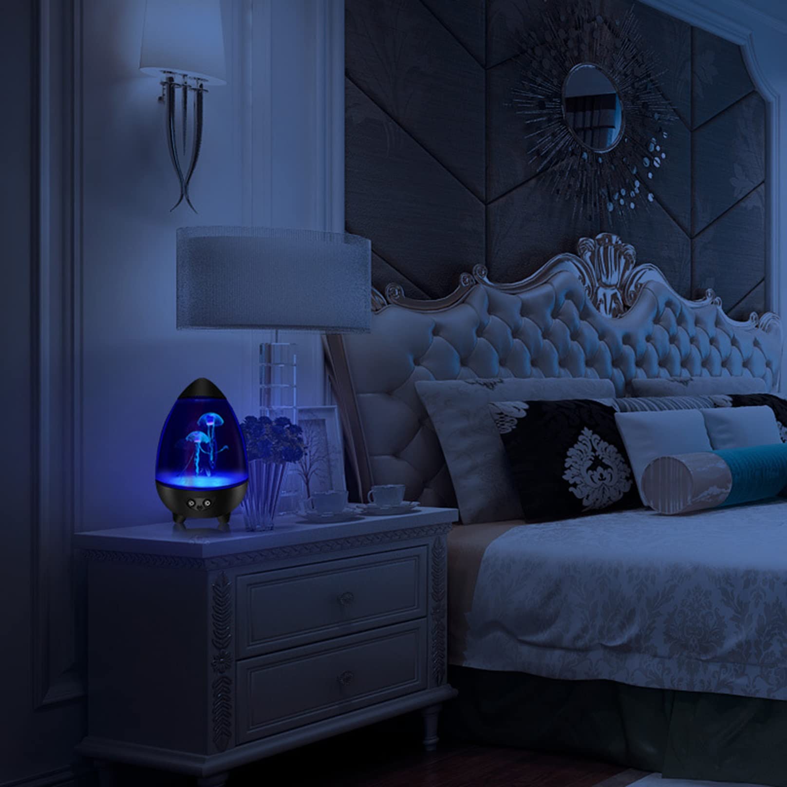 Kwallen Aquarium Nachtlamp - LED Sfeerverlichting - 5 Kleuren - USB Kwallen Aquarium Nachtlamp - LED Sfeerverlichting - 5 Kleuren - USB