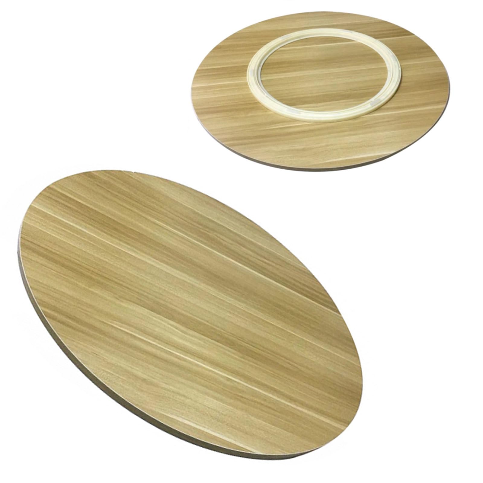 Piatto girevole Lazy Susan a 360° in legno per cucina e sala da pranzo, vassoio da portata rotante liscio, Ø 100 cm, ideale per alimenti, condimenti e intrattenimento, perfetto per sala da pranzo o