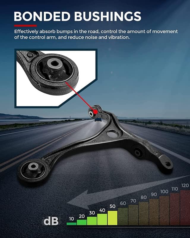 Front Lower Control Arm, Front Lower Control Arm w/Ball Joint Assembly Replacement for 2003-2007 Accord 2004-2008 Acura TSX Sedan 4D Navigation,Control Arm Arm Front