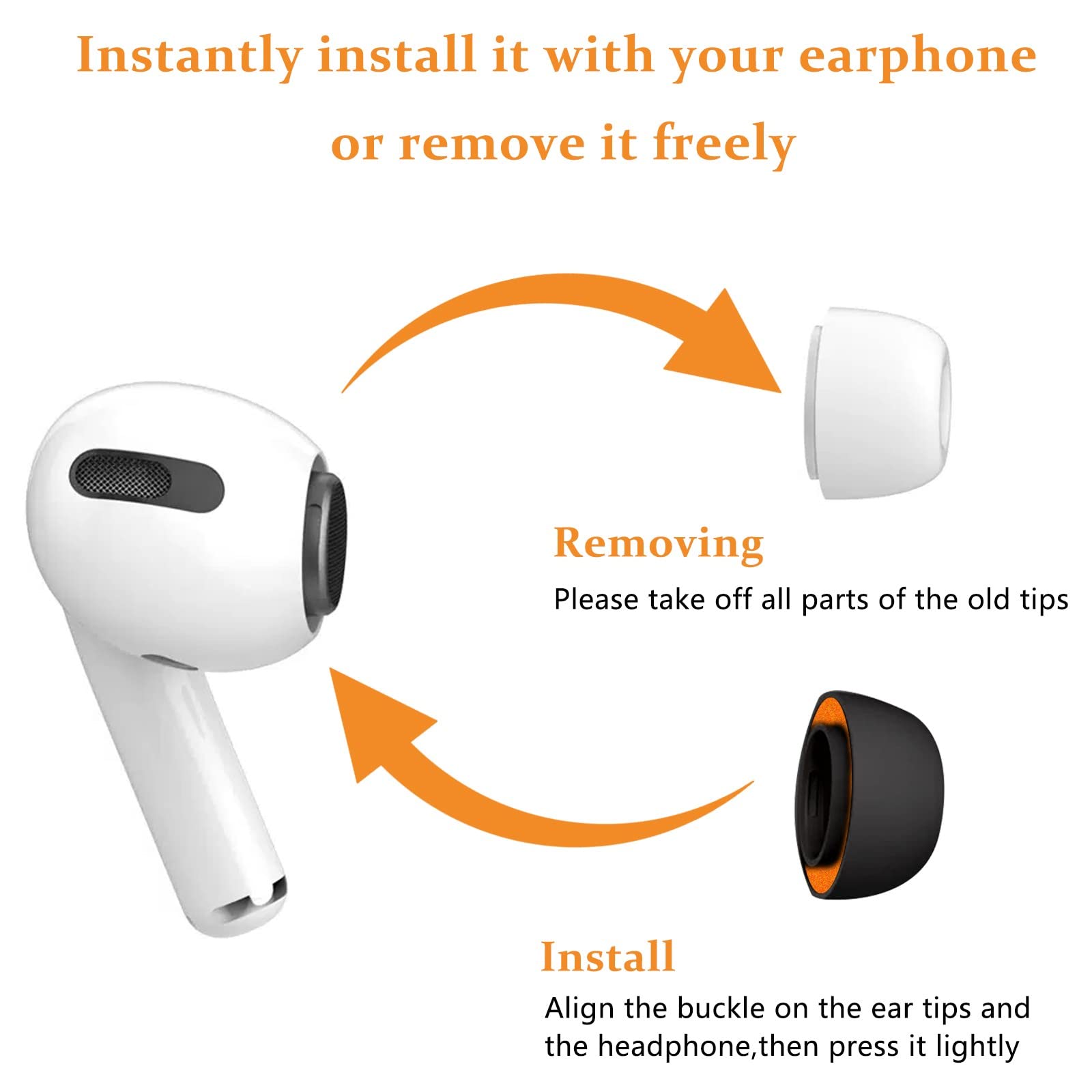 3 Paar Ohrstöpsel Für AirPods Pro - Ersatz-Ohrstöpsel In S/M/L