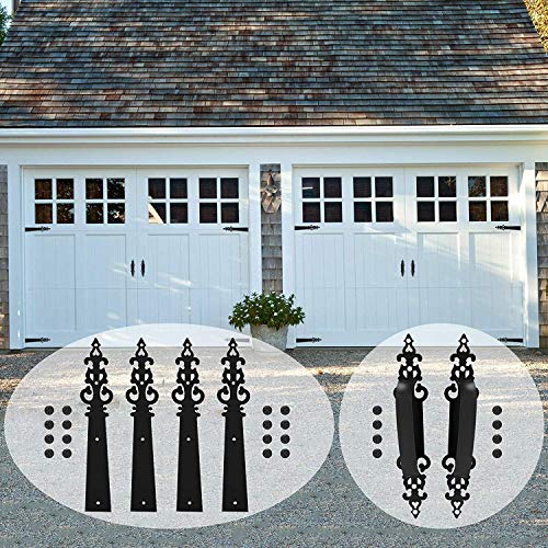 Garagedoordecorativehingehandlehardwarekitsolidmetalscrewmountcarriagehousedooraccents4hinges2handles Urban Country Home Decor Garage door decorative hinge handle hardware kit solid metal screw mount carriage house door accents 4 hinges 2 handles urban country home decor