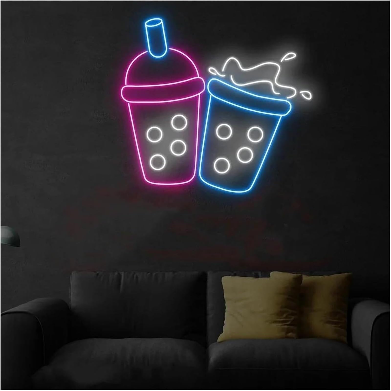 Zynther Neon lamp Soothing Atmosphere Neon Sign Light for Milk Tea Shop, Wall Decor, Dimmable