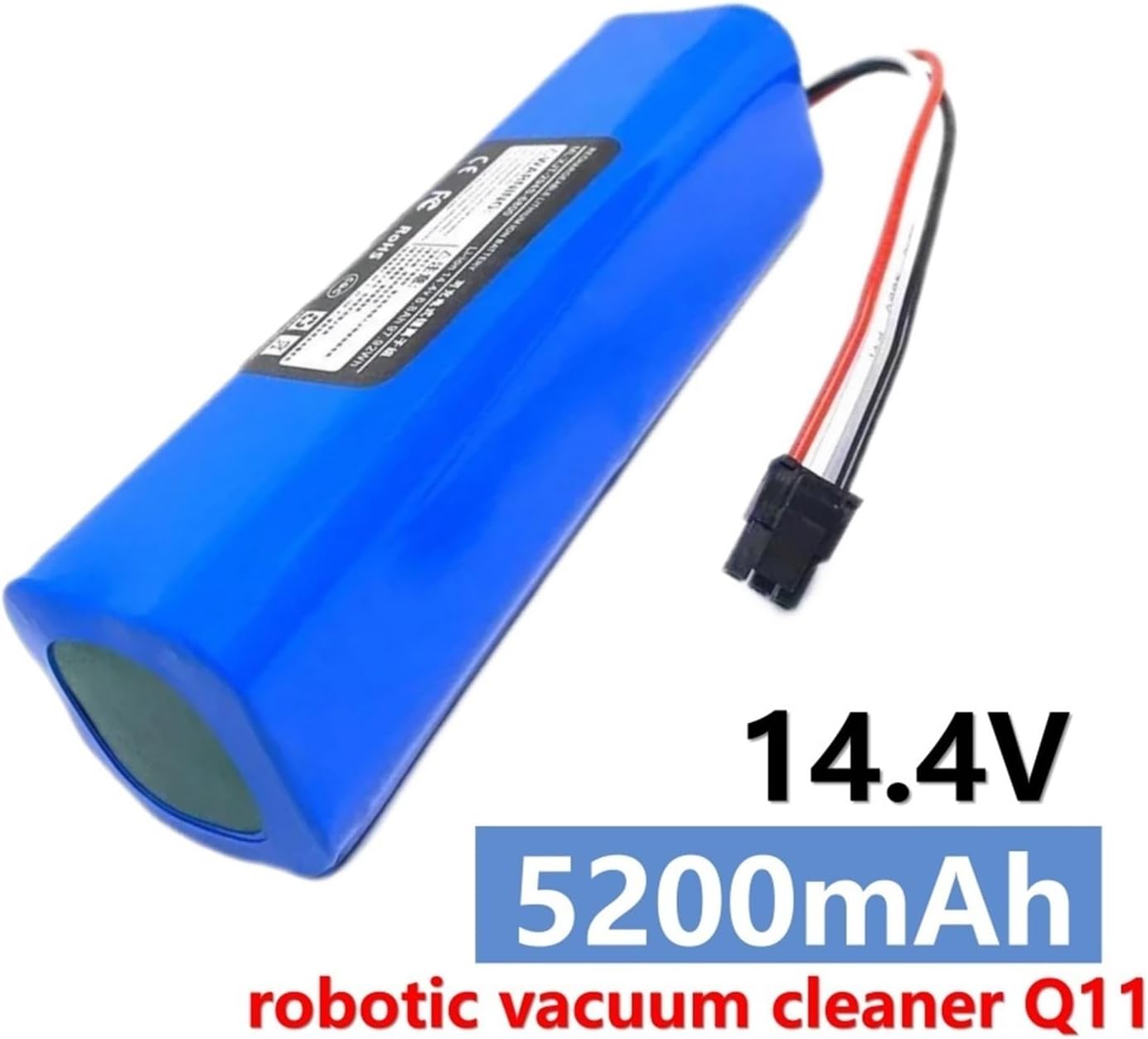 14.4V 5200mAh Rechargeable Li-ion Battery，Compatible For Neabot，Q11 Robotic Vacuum Cleaner Parts Replacement(2pcs)