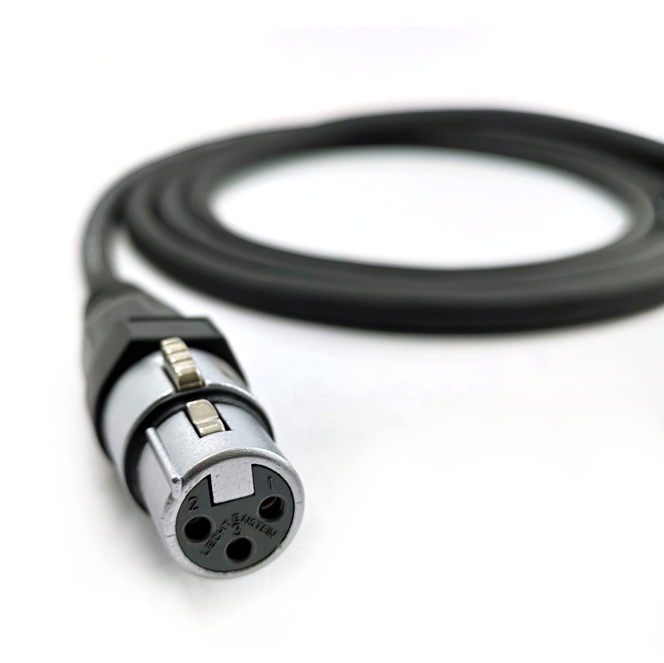 Cable de micrófono XLR (40 m, 0,38 mm², muy flexible, con conector SC-Galileo 238 y conector XLR Neutrik® Velvet Chrome, SC-XLR-GAL-NC3X-SOM-4000-SW, 131,23 ft)