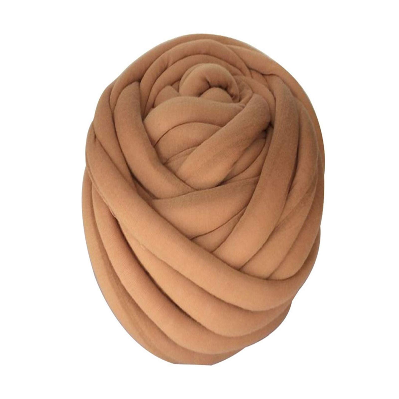 Gruba włóczka 250g Gruba włóczka do robienia na drutach, bawełniana tuba, superga, supergruba, alternatywna włóczka do robienia na drutach, gruba, miękka włóczka (kolor: kremowy) (niebieski)