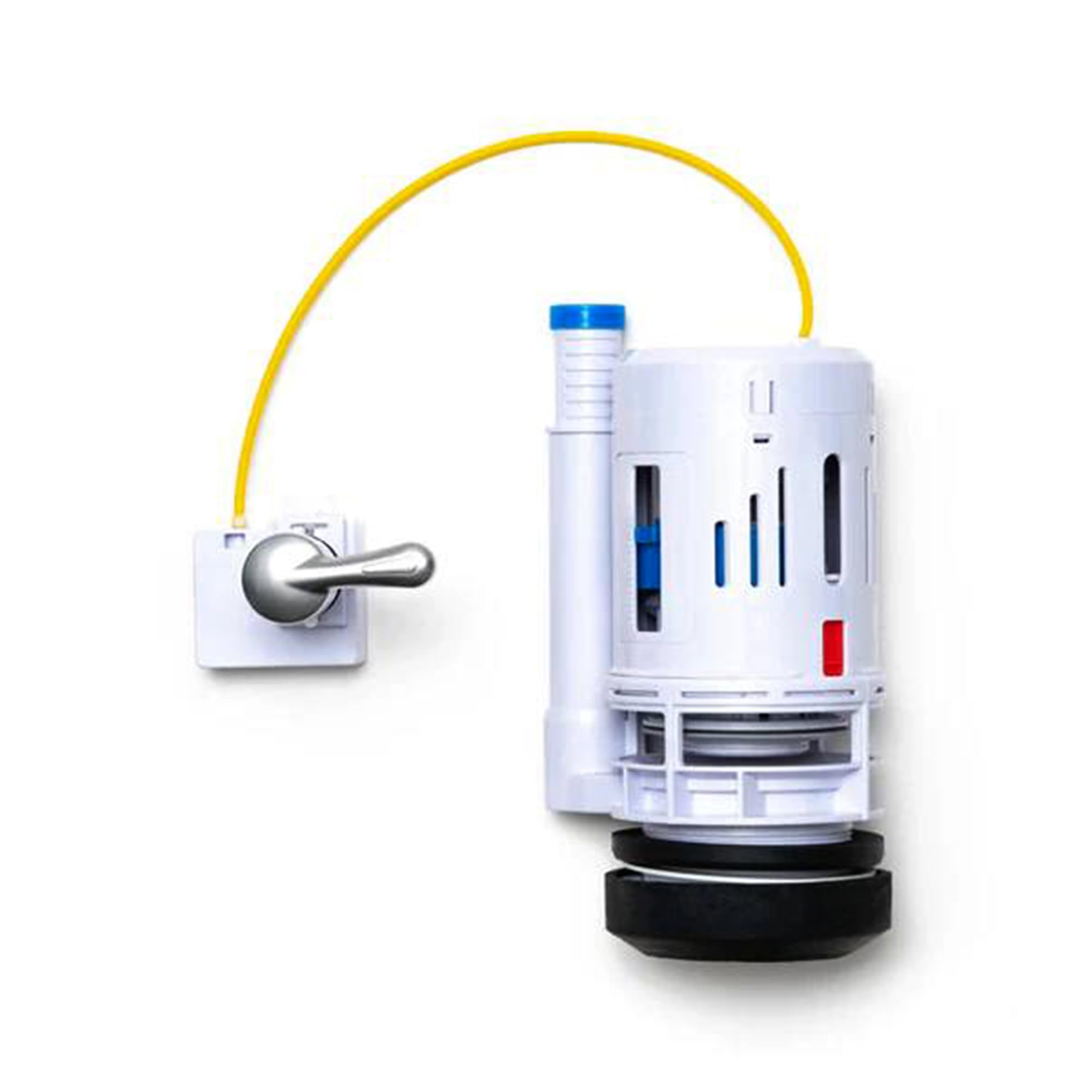 Flush-N-Sav 3 Inch Dual Flush Valve Conversion Kit w/Handle & Overflow Water Conserver, Eliminates the Use of the Outdated Leaky Flapper & Troublesome Chain, Includes 2 Flushing Options