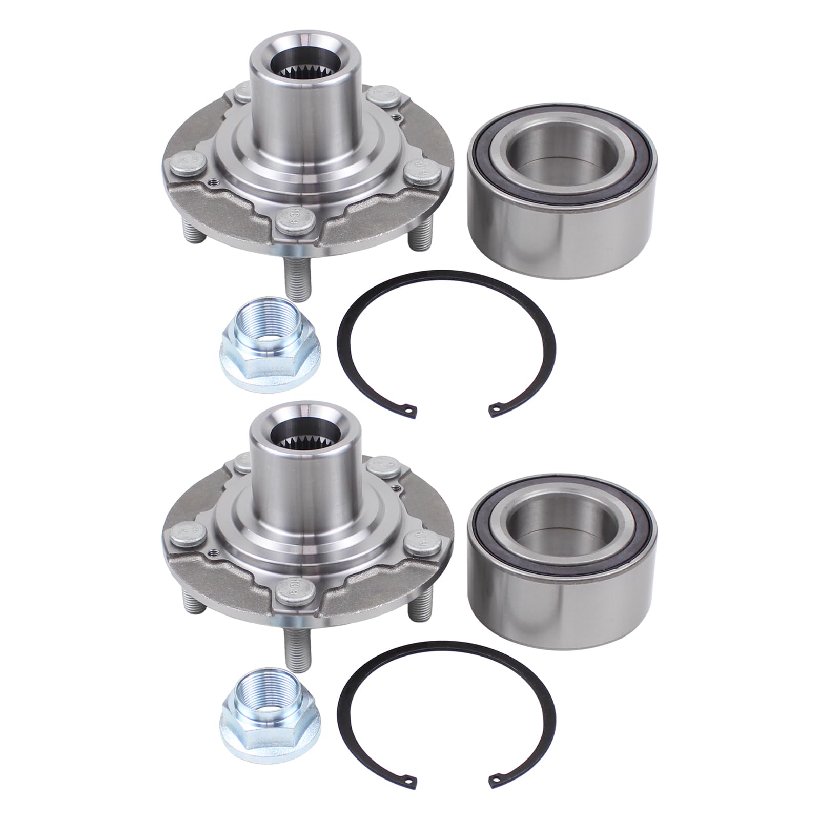 Photo 1 of ***MISSING 1 BEARING*** ApplianPar Front Driver and Passenger Side Wheel Hub Bearing Assembly for Honda Accord 2013-2017 Acura TLX 2015-2020