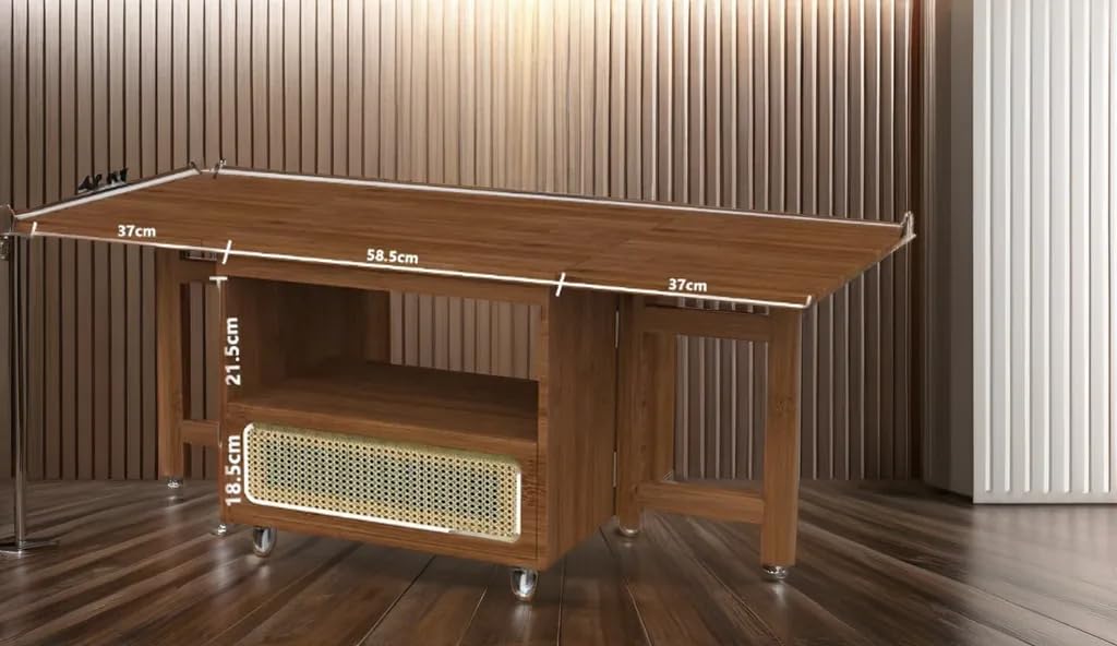 TBLOTYD Foldable Coffee Table, Space-Saving Coffee Table, Lightweight and Space-Saving Window Table for Living Room, Bedroom, or Study