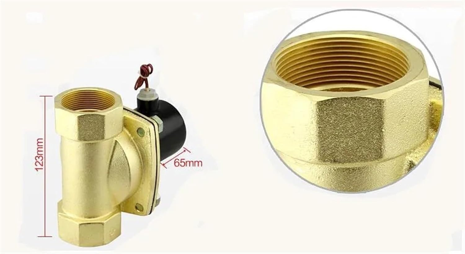 2-calowy mosiężny zawór elektromagnetyczny wody DN50 2W-500-50 - normalnie zamknięty zawór wysokotemperaturowy dla ciśnienia 0-10 bar(24v)