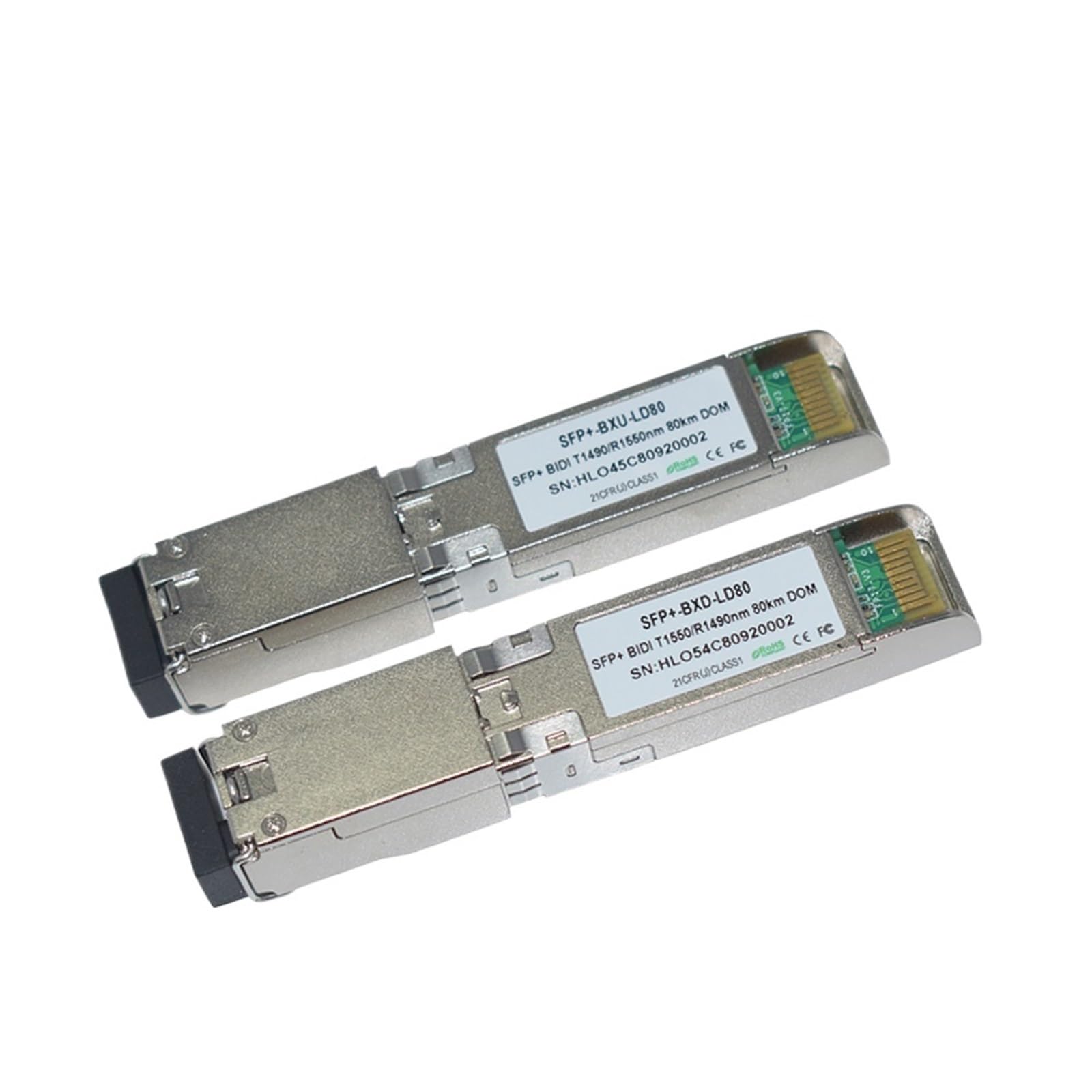 Modulo in fibra ottica 10G SFP+ WDM SFP 80 km 1490/1550 Simplex LC(2 pairs)