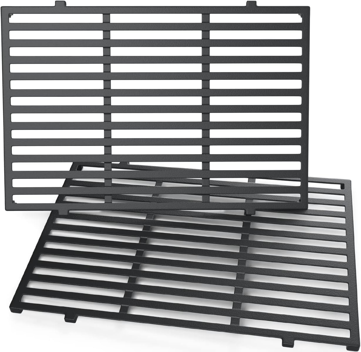 Denmay 47.6 cm Cooking Grates for Weber Genesis II 300 and Genesis II LX 300 Series Gas Grills, Genesis II E&S 310 315 320 325 340, Cast Iron Cooking Grates Replacement Part for Weber 66095