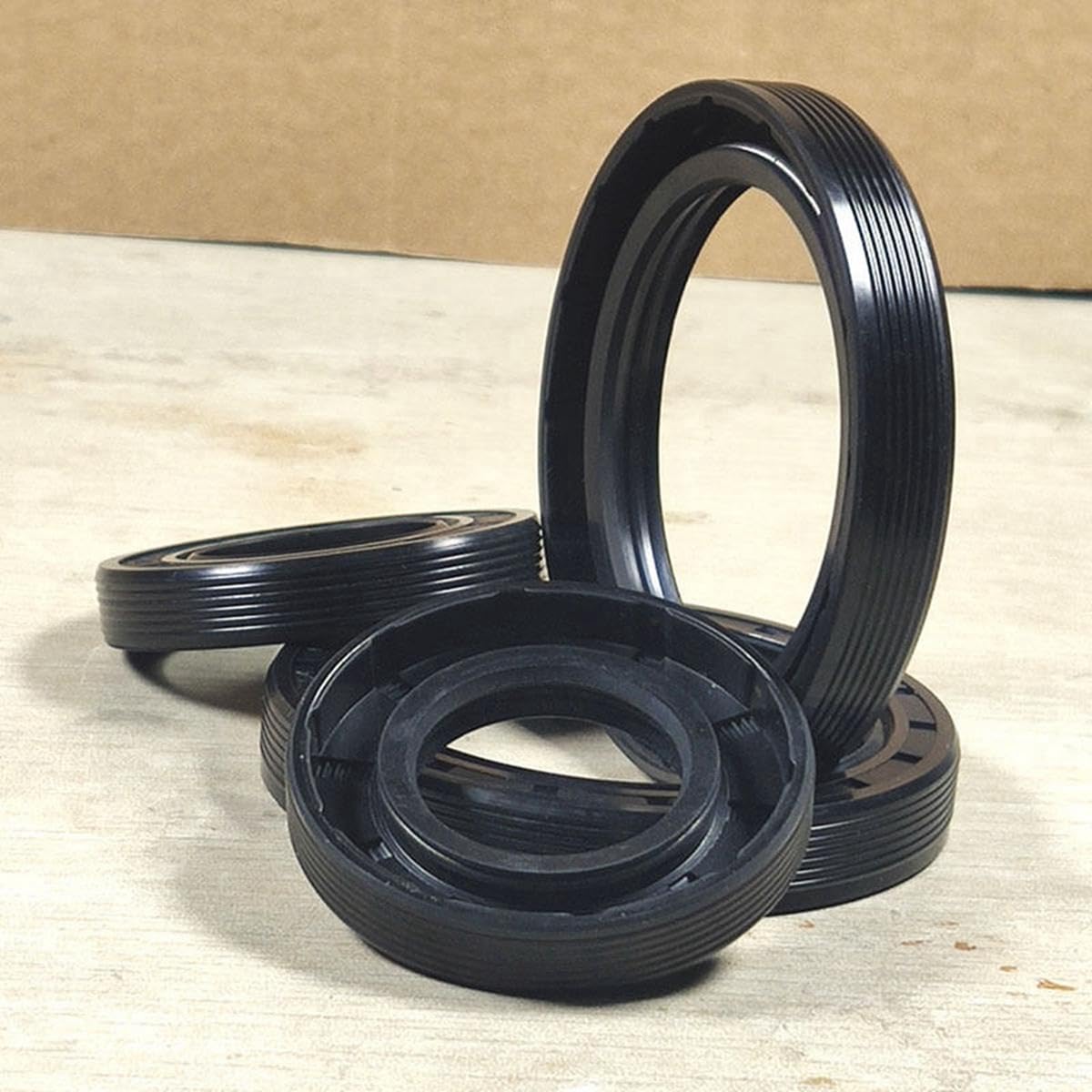 TG4 Nitrilkautschuk-Öldichtung, Innendurchmesser 38mm Außendurchmesser 52mm Dicke 7mm, 10 Stück, Schwarz, 38x52x7mm