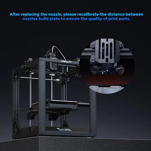 Miniatura 5 de Boquillas oficiales Creality Ender 3 V3 SE de 0.016 in, 5 boquillas de latón de alta velocidad, accesorios de impresora 3D, boquilla extrusora