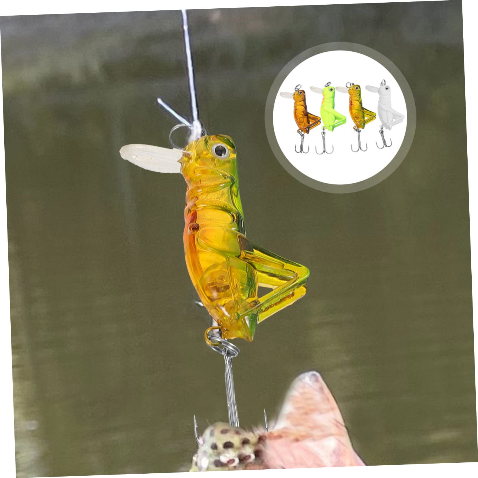 Toddmomy 20pezzi Esche Artificiali per Pesca Bait Fake Leggero Esche da Mare per Appassionati di Pesca Modelli di Insetti Realistici per Sportiva