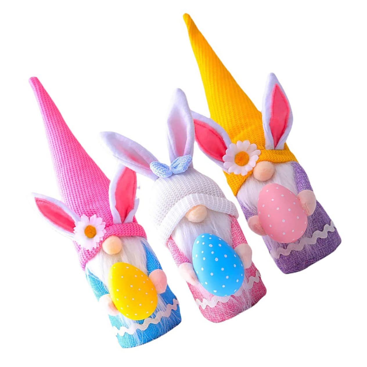 3pezzi Decorazioni Pasquali Gnomi Coniglio Colorati Con Uova Per Festa Di Pasqua Perfetti Come Per Decorare La Casa e La Scrivania