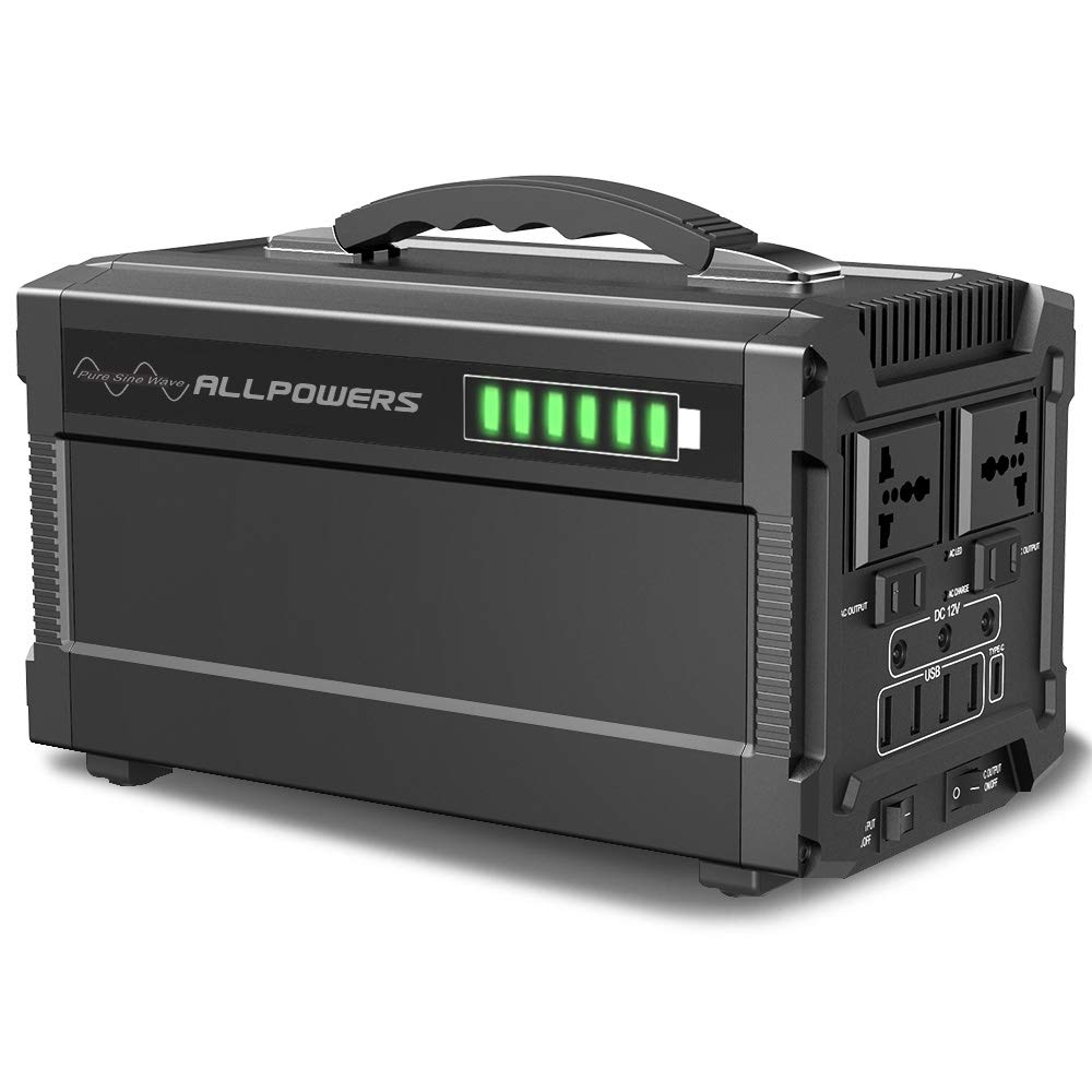 ALLPOWERS Portable Generator 288Wh Power Station Emergency Power Supply with Silent DC/AC