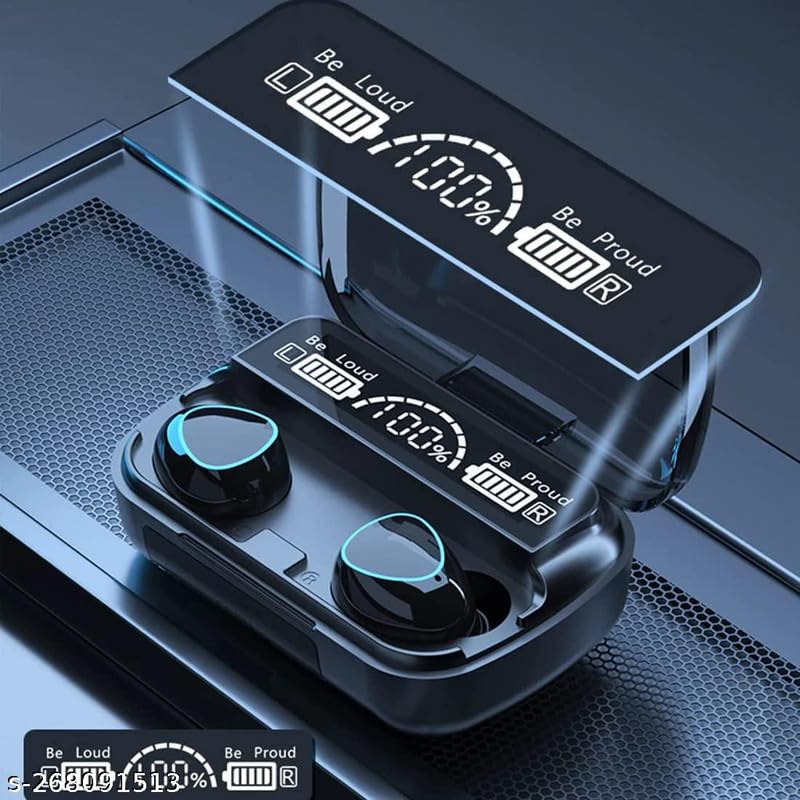 M10 PRO Earbuds and Charging Case with Open Lid