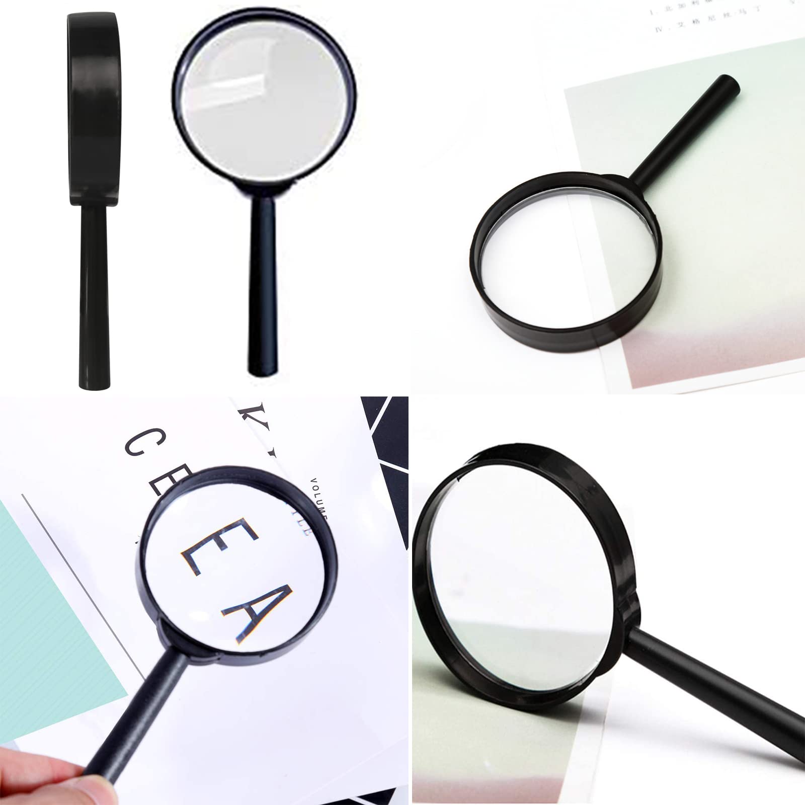 Pack De 10 Lupas De Juguete Para Niños – Aumento 5x, Mango Ergonómico, Ideales Para Excursiones, Detective Y Experimentos