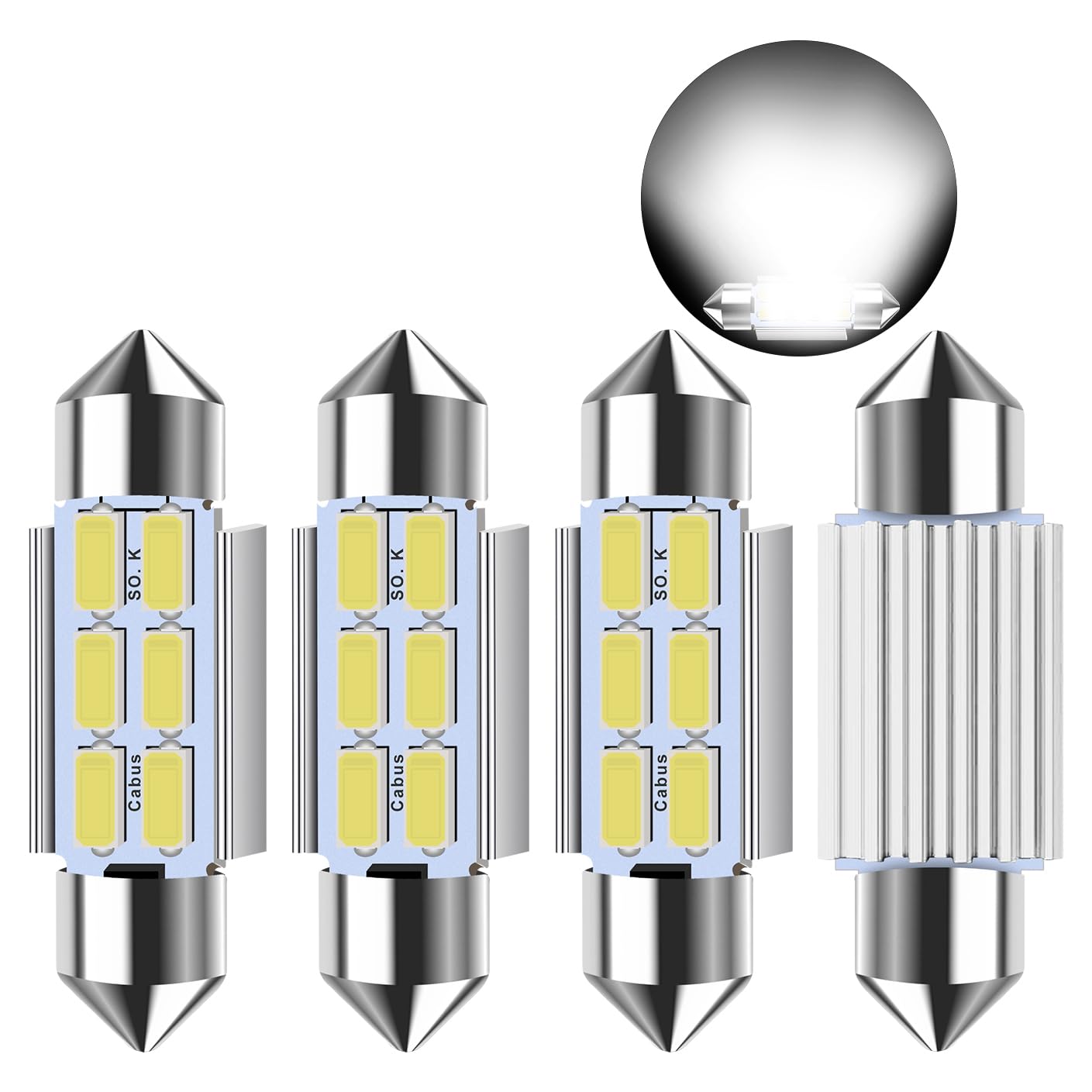 36mm LED Soffitte 6 SMD 5050 3Chip Hightech