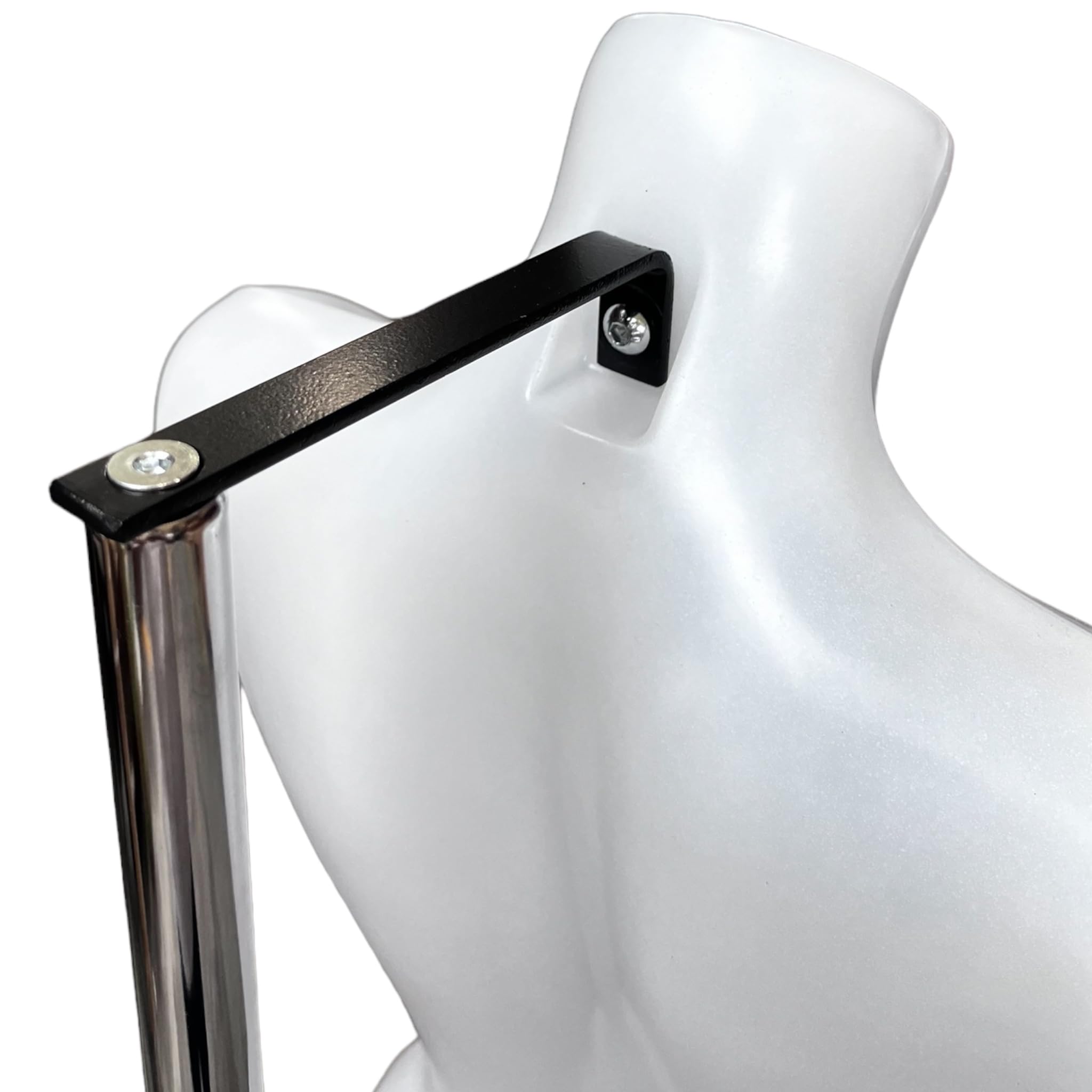 The Shopfitting Shop Buste de mannequin de sport pour homme Blanc