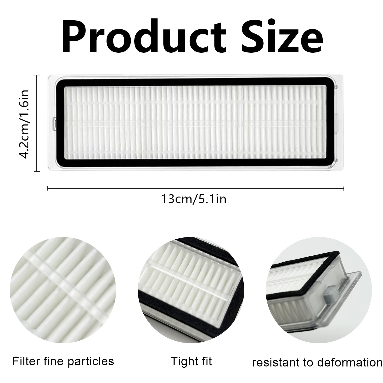 HEPA Filtry Akcesoria do Xiaomi X20 Max/ X20 Pro Odkurzacz Części Zamienne | Robot Vacuum 5/5Pro Odkurzacz HEPA Filtry, X20 Max Akcesoria,6 Sztuki Filtry, Zmywalny I Wielokrotnego Użytku Części Zamienne