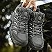 SFXLUCART New Men's Boots Fashion Outdoor Boot Breathable Hiking Boots Autumn Shoes Sneakers lightweight Non-slip Men Desert Ankle Boots (Grey,9)