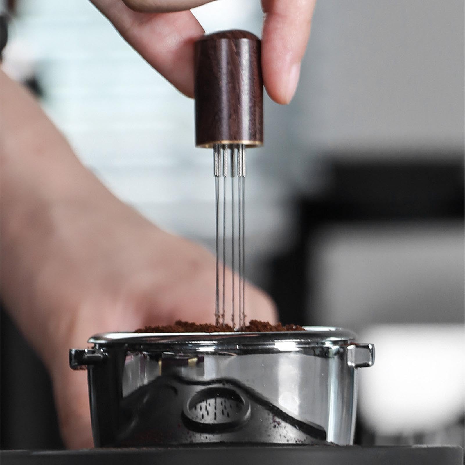 Juego De Apisonado De Café Piezas De Diseño Ergonómico Y Antideslizante | Estación de Distribución y Prensado para Café Para Hogar, Cocina, Estudio, Barra, Mostrador, Tienda Y Oficina