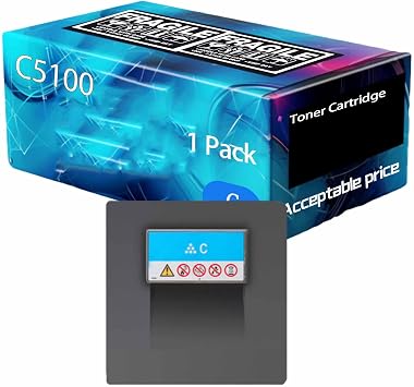 C5100 Toner Cartridge Compatible for Ricoh 828350 828351 828352 828353 pro c5100s c5110s Printer.High Quality, high Printing Page Count 30000 Pages. Cyan -1