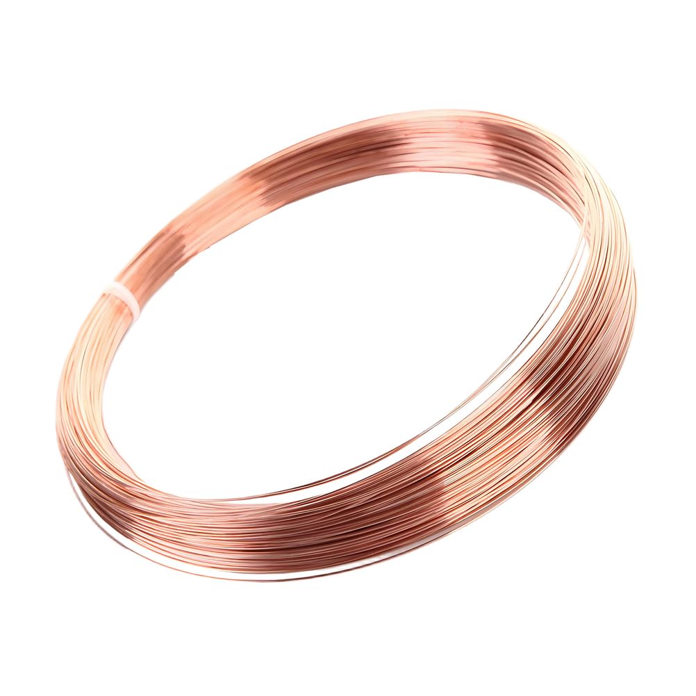 Filo di Rame T2 Puro, Filo di Rame Durevole per Cablaggio Elettrico, Trasformatore, Motore, Dissipatore di Calore, Saldatura Fai-da-Te e Artigianato,4mm (1kg)