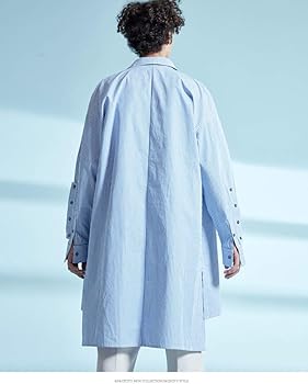 Amazon.co.jp: ロングシャツメンズ長袖ビッグシルエットカジュアル