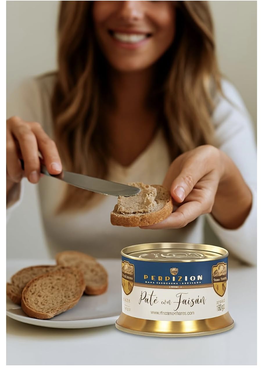 Confezione Gourmet. Pernice in agrodolce speciale 475 g + Paté di fagiano artigianale 150 gr + Patés d'anatra artigianales 150 grs + Paté di pernice artigianale 150 gs. Regalo originale.