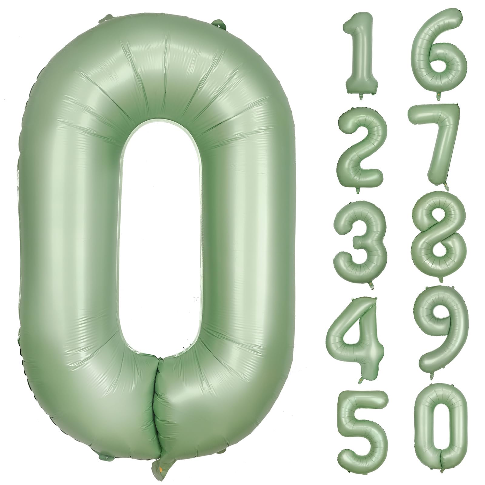 Red 0 balloon 40 Inch Giant Helium Foil Number 0 to 9 Red Balloon Birthday Wedding Party Digital Decorations (Number 0) — view 184