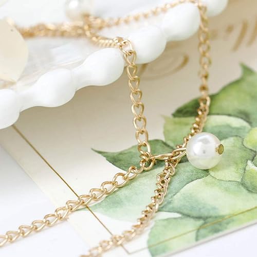 Miniatura 10 de Cadena de cabello indio para festival, joyería para el cabello, diadema de perlas con borla, cadena de cabeza ondulada para mujeres y niñas