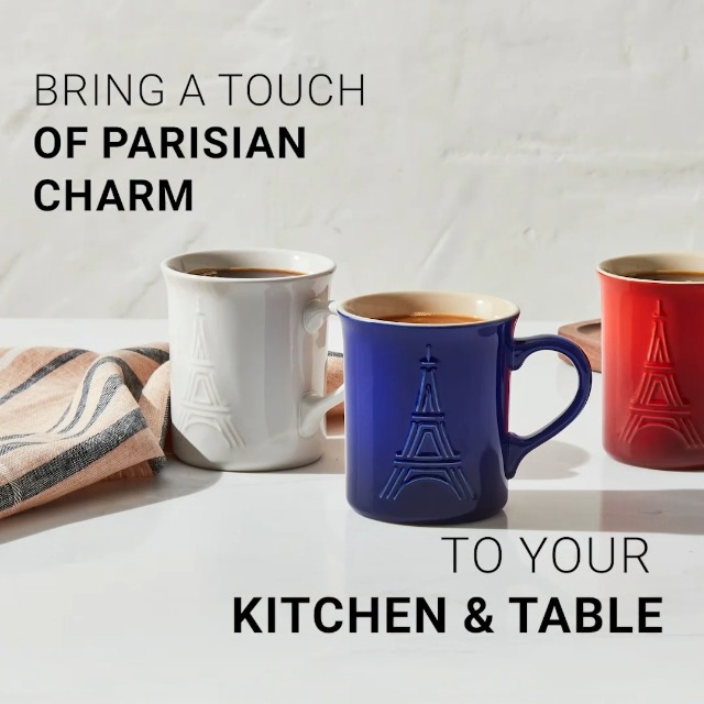 LE CREUSET パリシリーズ　19cmプレート&マグカップ　セット　レア LE CREUSET パリシリーズ - メルカリ