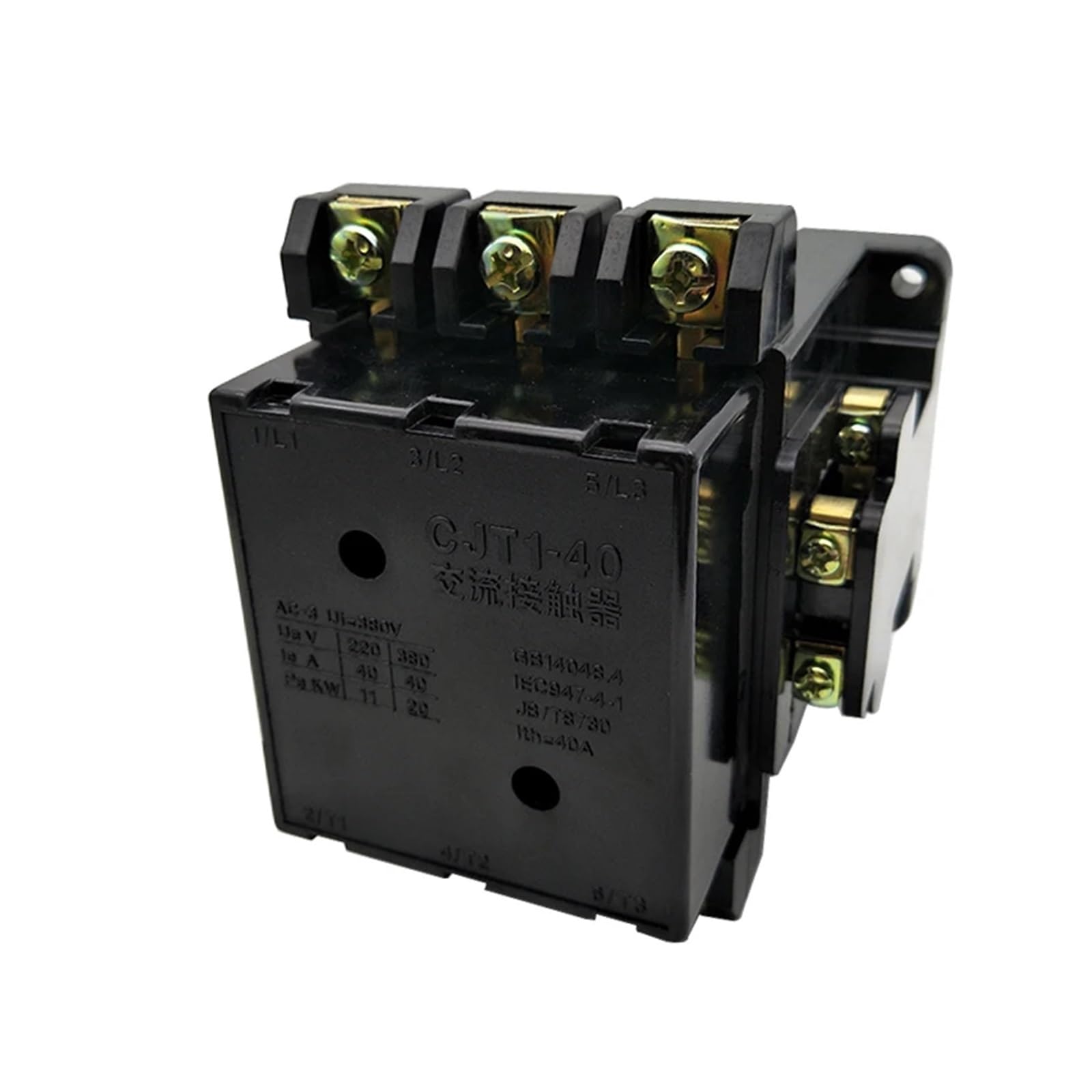 CJT1-40 Control Motor 40A 24 V 50Hz Coil 3 Tiang 3 Tahap 2NO 2NC Universal AC Contactor