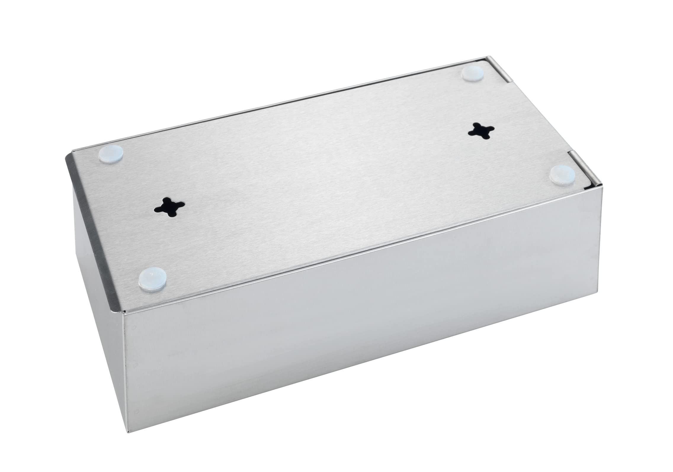 Wenko 16874100 pudełko na chusteczki kosmetyczne, metal stal nierdzewna, 25 x 8 x 12 cm, satynowane